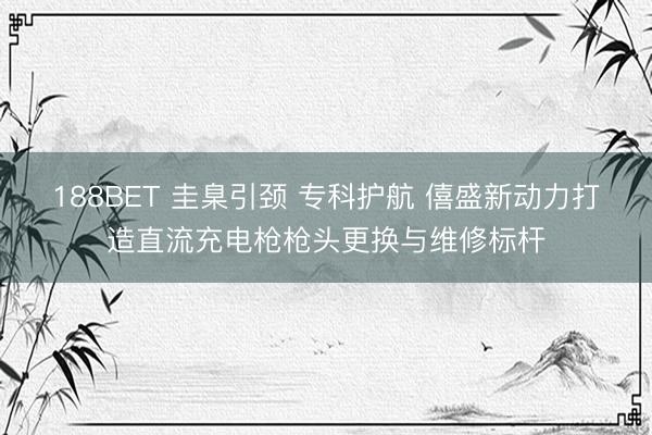 188BET 圭臬引颈 专科护航 僖盛新动力打造直流充电枪枪头更换与维修标杆
